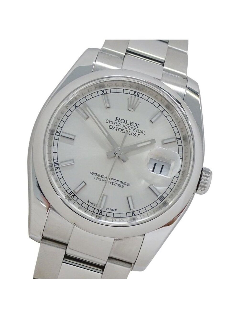Rolex Datejust Watch Automatic Stainless Steel Silver